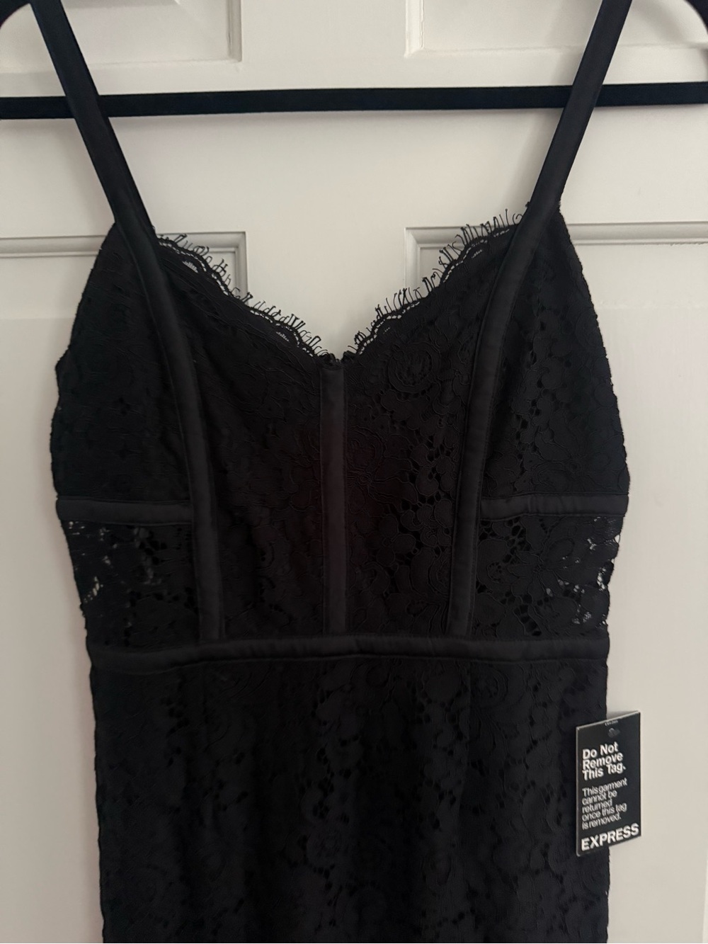 Express Black Lace Cami Dress Sz 6 Brand New With Tags